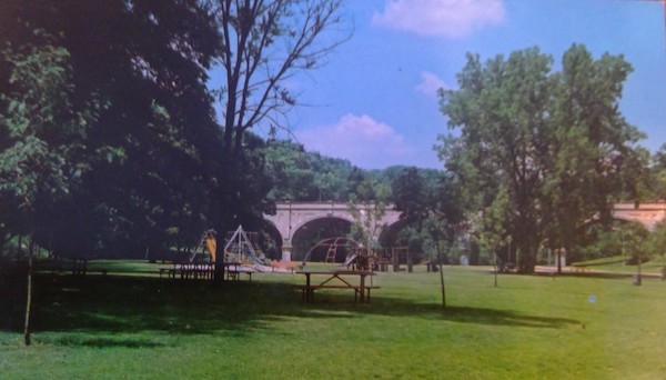 Postcard showing Peabody Park in Appleton, Wisconsin.