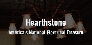 Robin & Joan Rolfs presents a historical documentation of the earliest electric wiring and fixtures found in the historic house museum called Hearthstone. 